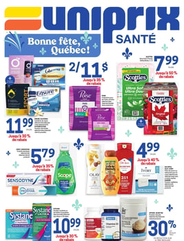 Circulaire Uniprix - Santé Circulaire Uniprix - Santé
